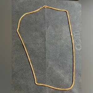 18” 14k stamped gold wheat chain